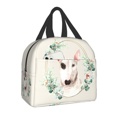 Starry Night Bull Terrier kutya hőszigetelt ebédlőtáska Hordozható ebédlődoboz női multifunkciós pikniktároló táska számára