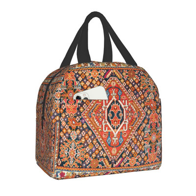 Bohemia Geometric Ethnic Kilim Print Insulated Lunch Bag