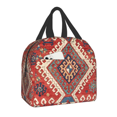 Bohemia Geometric Ethnic Kilim Print Insulated Lunch Bag