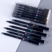 6 τεμ/Σετ Erasable Pens Gel Pens School Gel Pens 0,5mm Blue Pens Refills Rod Washable Student Writing Office Kawaii Stationery