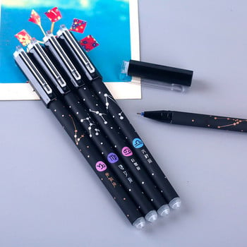 6 τεμ/Σετ Erasable Pens Gel Pens School Gel Pens 0,5mm Blue Pens Refills Rod Washable Student Writing Office Kawaii Stationery