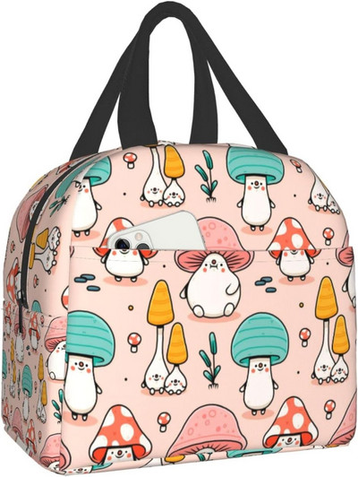 Cute Frog and Dragonfly Lunch Box, Bento Box Insulated Lunch Boxes επαναχρησιμοποιήσιμα αδιάβροχη τσάντα γεύματος