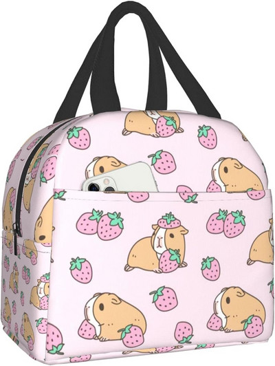 Cute Frog and Dragonfly Lunch Box, Bento Box Insulated Lunch Boxes επαναχρησιμοποιήσιμα αδιάβροχη τσάντα γεύματος