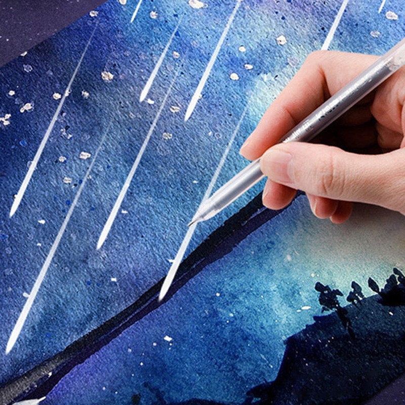 3 bucăți/set pix cu gel cu cerneală albă creativ, 0,6 mm, marcator pentru evidențiere, pentru papetărie pentru studenți, desen, scris, rechizite școlare