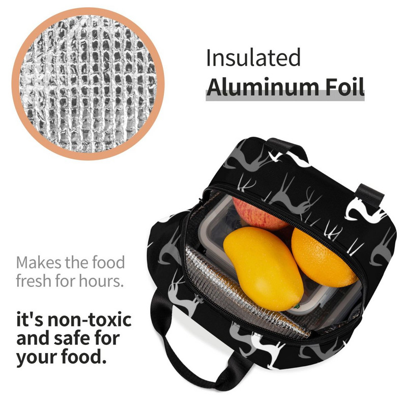 Geantă de prânz izolată pentru câini Greyhound, pentru femei, cutie frigorifică pentru prânz Whippet Sighthound, cutie termică pentru birou, muncă, școală