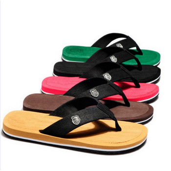 Летни чехли Мъжки джапанки Плажни сандали Неплъзгащи се ежедневни плоски обувки 2023 Чехли Вътрешни домашни обувки за мъже Пързалки на открито