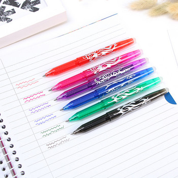 4 бр./компл. многоцветна изтриваема гел химикалка 0,5 mm Kawaii химикалки Студентско писане Творчески инструменти за рисуване Офис Училищни пособия Канцеларски материали