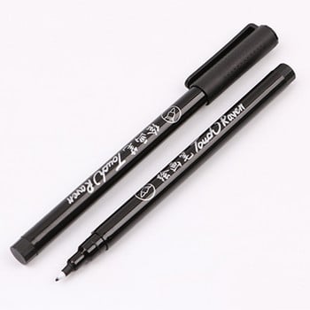 6 бр. Art Comic Cartoon Drawing Black Fine Liner Pen Студентски канцеларски материали Подарък Училищни офис консумативи Четка за рисуване Инструмент за писане