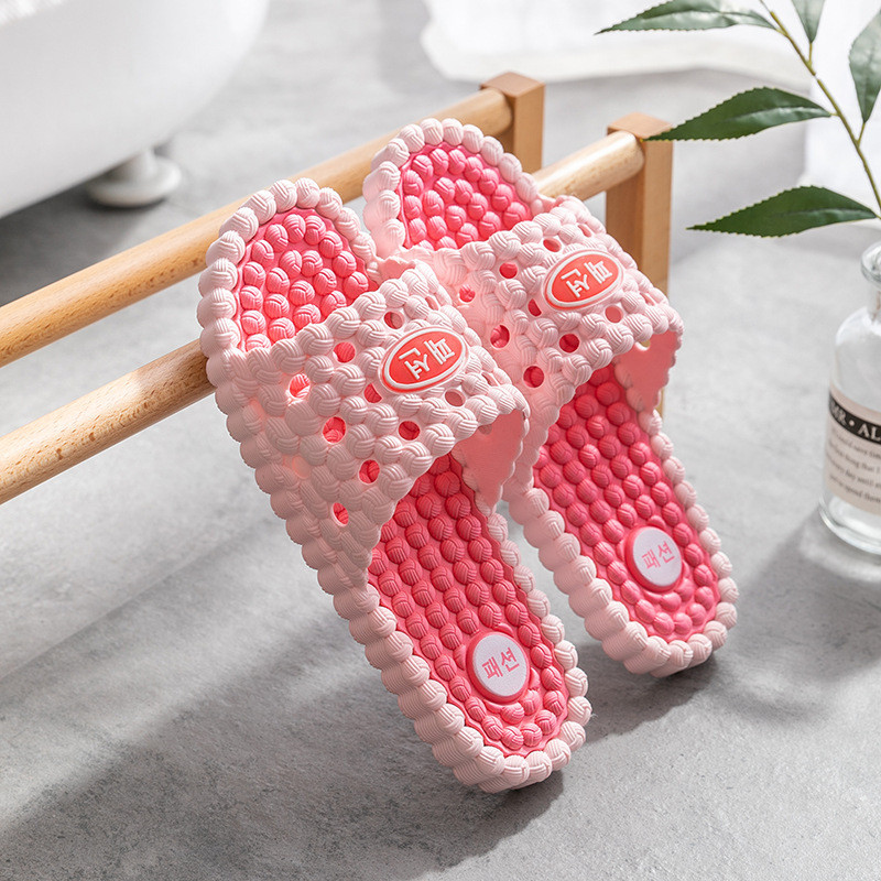 Papuci de masaj pentru bărbați, cuplu, podea de vară, femei, confortabile, pentru interior, baie, duș, papuci de casă, sandale, pantofi coreeni creativi