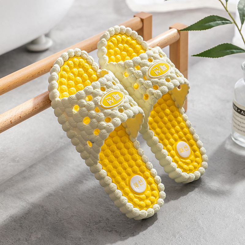 Papuci de masaj pentru bărbați, cuplu, podea de vară, femei, confortabile, pentru interior, baie, duș, papuci de casă, sandale, pantofi coreeni creativi