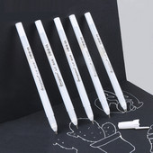 3Pcs Highlighter Λευκό στυλό ζωγραφικής τέχνης Δημιουργικό σχέδιο Γάντζος μαρκαδόροι χρώματος κιμωλίας Σχολικά είδη γραφής