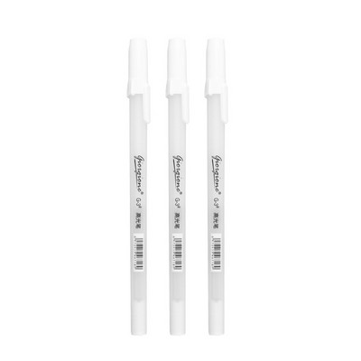 3Pcs Highlighter Λευκό στυλό ζωγραφικής τέχνης Δημιουργικό σχέδιο Γάντζος μαρκαδόροι χρώματος κιμωλίας Σχολικά είδη γραφής