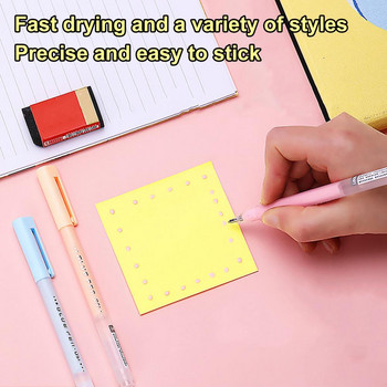 Προμήθειες γραφικής ύλης Εργαλείο Scrapbooking φορητό φορητό πολύχρωμο στυλό κόλλας με ισχυρή πρόσφυση DIY
