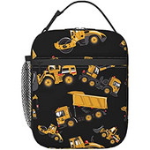 Road Roller Bulldozer Dumper Box Lunch Box μονωμένη μαλακή τσάντα επαναχρησιμοποιήσιμη τσάντα ψυγείου για γυναίκες και άνδρες Εργασία για πικ-νικ Πεζοπορία