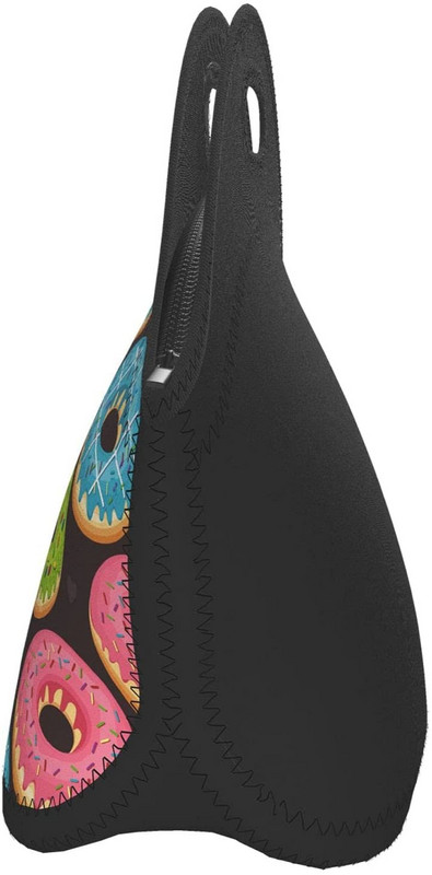 Cutii pentru genți de prânz din neopren Donuts, cutie de prânz durabilă, organizator de geanți termici pentru genți răcoritoare Bento