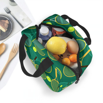 Σακέτες τένις και τσάντα μεσημεριανού τένις Τσάντα για ενήλικες επαναχρησιμοποιήσιμη συσκευασία κουτί γεύματος για γυναίκες άντρες Σχολική εργασία γραφείου
