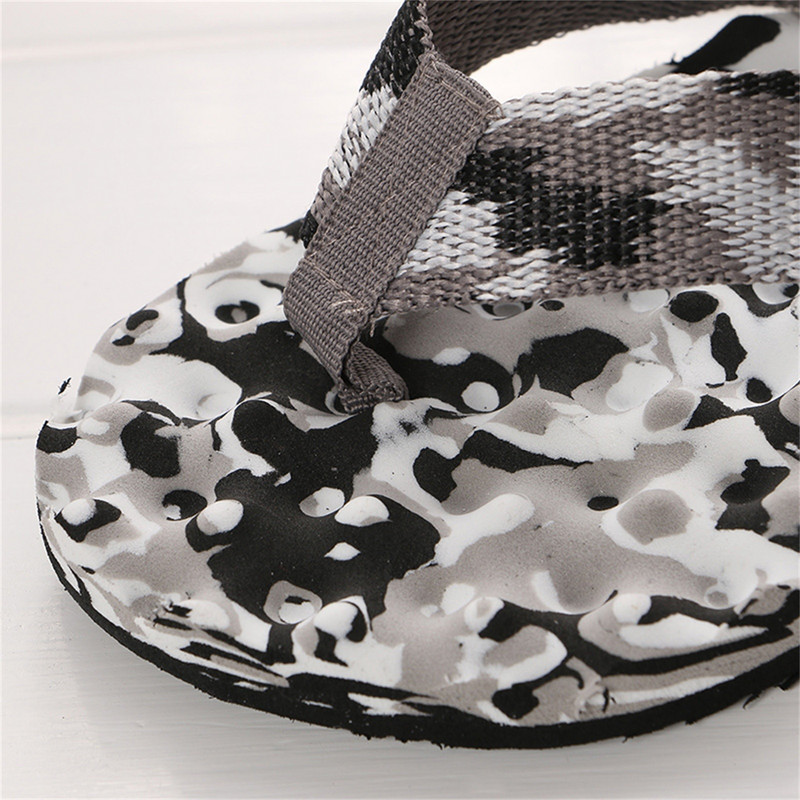 Flip-flops pentru bărbați, pantofi plati pentru podea, papuci de casă de vară pentru interior, papuci de masaj pentru bărbați, camuflaj, confortabili