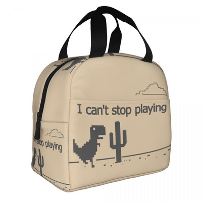 Cool T-rex Dinosaur Print Τσάντα μεσημεριανού γεύματος Cooler Warm Insolated Lunch Box για Γυναίκες Φοιτητές Σχολείο Εργασία για πικνίκ Φαγητό Bento Box Tote