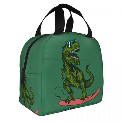 Cool T-rex Dinosaur Print Τσάντα μεσημεριανού γεύματος Cooler Warm Insolated Lunch Box για Γυναίκες Φοιτητές Σχολείο Εργασία για πικνίκ Φαγητό Bento Box Tote