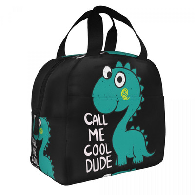 Cool T-rex Dinosaur Print Τσάντα μεσημεριανού γεύματος Cooler Warm Insolated Lunch Box για Γυναίκες Φοιτητές Σχολείο Εργασία για πικνίκ Φαγητό Bento Box Tote