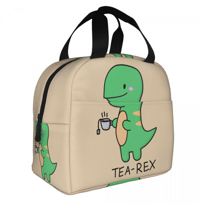 Cool T-rex Dinosaur Print Τσάντα μεσημεριανού γεύματος Cooler Warm Insolated Lunch Box για Γυναίκες Φοιτητές Σχολείο Εργασία για πικνίκ Φαγητό Bento Box Tote