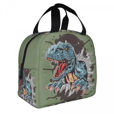 Cool T-rex Dinosaur Print Τσάντα μεσημεριανού γεύματος Cooler Warm Insolated Lunch Box για Γυναίκες Φοιτητές Σχολείο Εργασία για πικνίκ Φαγητό Bento Box Tote