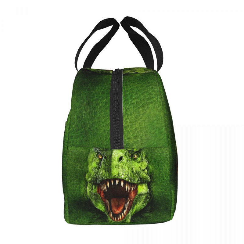 Cool T-rex Dinozaur Print Prânz Geantă Cooler Termoizolat Prânz Cutie pentru femei Studentă Şcoală Muncă Picnic Mâncare Bento Box Tote