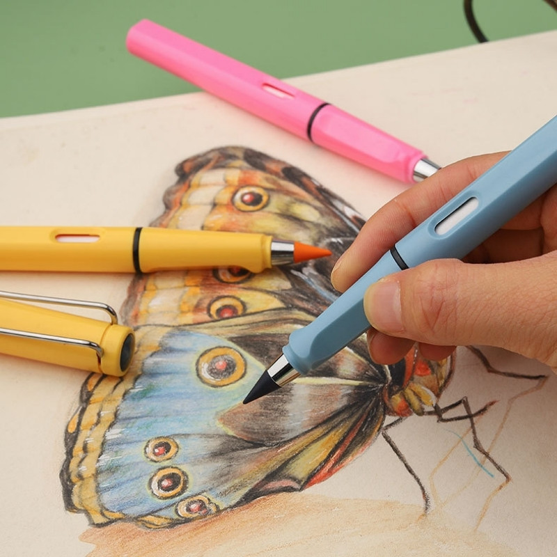 12/13 buc. Creioane eterne cu 12 culori, tehnologie nouă, fără cerneală, creion nelimitat Kawaii, școală, copii, artă, schiță, pictură, articole de papetărie