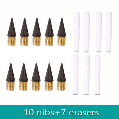 17db/Szett Infinity ceruzák élezés nélkül Eternity ceruzák tinta nélkül Kawaii Unlimited tollak Művészeti kellékek Iskolai levélpapír hegyes radír