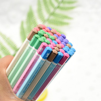 10 τεμ. Μολύβια ξύλου Kawaii HB Graphite Pencil για Σχολικά Είδη γραφείου Χαρτικά Χαριτωμένο περιβαλλοντικό μολύβι HB