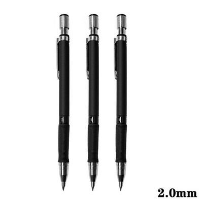 2,0 mm-es mechanikus ceruza Creative 2B automatikus ceruza 12 db-os szürke/színes ceruza készlettel rajzceruza-levélpapírokhoz