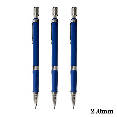 2,0 mm-es mechanikus ceruza Creative 2B automatikus ceruza 12 db-os szürke/színes ceruza készlettel rajzceruza-levélpapírokhoz