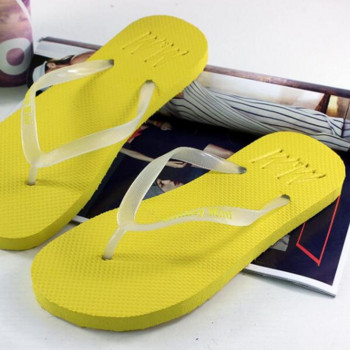 Нови чехли за двойки PVC модни флуоресцентни джапанки Мъжки пързалки Домашни чехли Дамски плажни чехли