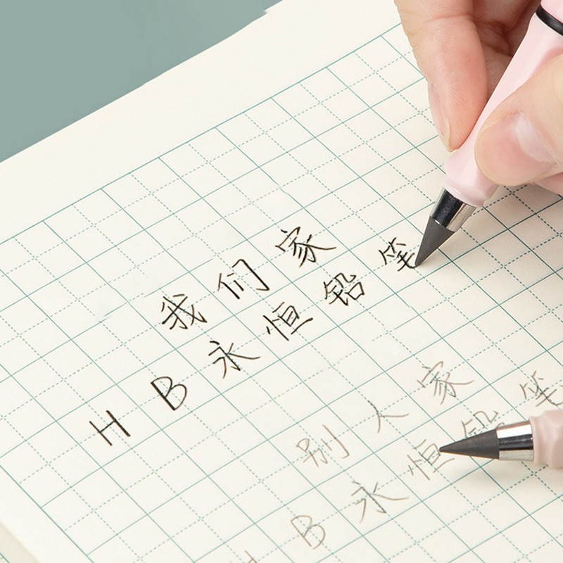 Kawaii Eternal Creion Scriere nelimitată pentru copii Artă Schiță Pix drăguț Anime fără ascuțire Desen Rechizite școlare Papetarie