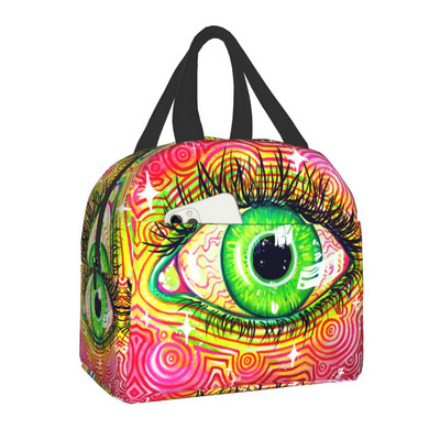 All Seeing Eye Art Φορητά κουτιά μεσημεριανού γεύματος για άνδρες Γυναικεία στεγανά Evil Mystic Eyes Cooler θερμομονωμένη τσάντα γεύματος Εργασία γραφείου