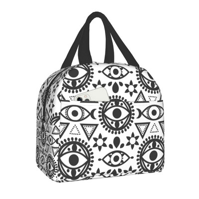 All Seeing Eye Art Φορητά κουτιά μεσημεριανού γεύματος για άνδρες Γυναικεία στεγανά Evil Mystic Eyes Cooler θερμομονωμένη τσάντα γεύματος Εργασία γραφείου