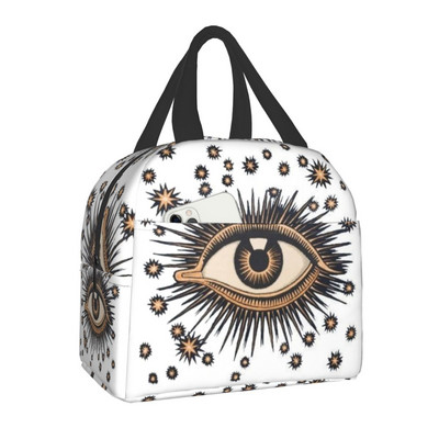 All Seeing Eye Art Φορητά κουτιά μεσημεριανού γεύματος για άνδρες Γυναικεία στεγανά Evil Mystic Eyes Cooler θερμομονωμένη τσάντα γεύματος Εργασία γραφείου