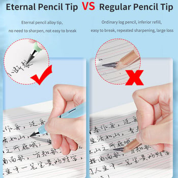 TISHRIC Pencil Tip Head 10/20PCS Αντικατάσταση Eternal Pencil Head For Writing Pencil Eternal Pencil Without Ink Eternal Pencil