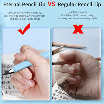 TISHRIC Pencil Tip Head 10/20PCS Αντικατάσταση Eternal Pencil Head For Writing Pencil Eternal Pencil Without Ink Eternal Pencil