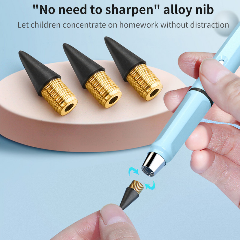 Cap de tip creion TISHRIC 10/20 buc. Cap de schimb pentru creion etern pentru scris creion creion etern fără cerneală stilou etern