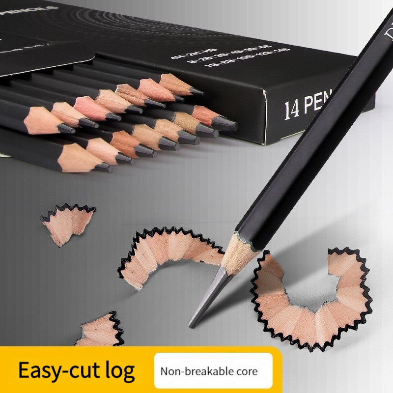Set de creioane profesionale pentru schiță, 14 buc. HB 2H 4H B 2B 3B 4B 5B 6B 7B 8B 10B 12B 14B Pix pictat manual Articole de papetărie școlare