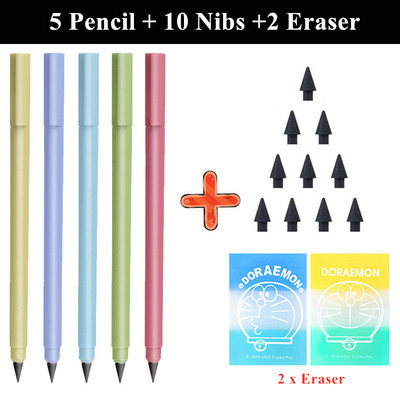 Μολύβι Graphene Infinity with Eraser Set Drawing Writing No Sharpening Eternity Endless Pencil School Art Supplies Kawaii