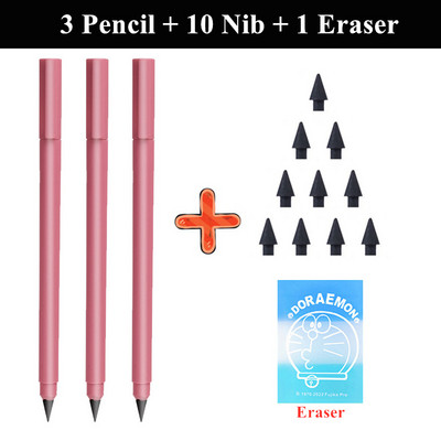 Μολύβι Graphene Infinity with Eraser Set Drawing Writing No Sharpening Eternity Endless Pencil School Art Supplies Kawaii