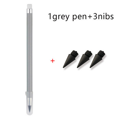 Σετ μολυβιού χωρίς μελάνι Eternal with 3 Nibs Unlimited Writing No Ink HB Pen Sketch Painting Tool School Προμήθειες γραφείου Χαρτικά δώρου