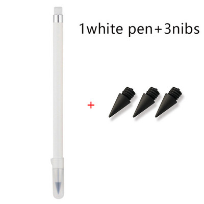Σετ μολυβιού χωρίς μελάνι Eternal with 3 Nibs Unlimited Writing No Ink HB Pen Sketch Painting Tool School Προμήθειες γραφείου Χαρτικά δώρου
