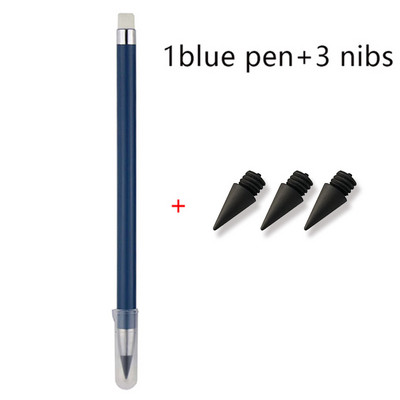 Σετ μολυβιού χωρίς μελάνι Eternal with 3 Nibs Unlimited Writing No Ink HB Pen Sketch Painting Tool School Προμήθειες γραφείου Χαρτικά δώρου