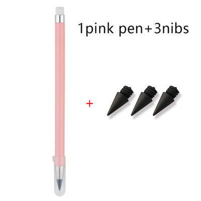 Σετ μολυβιού χωρίς μελάνι Eternal with 3 Nibs Unlimited Writing No Ink HB Pen Sketch Painting Tool School Προμήθειες γραφείου Χαρτικά δώρου