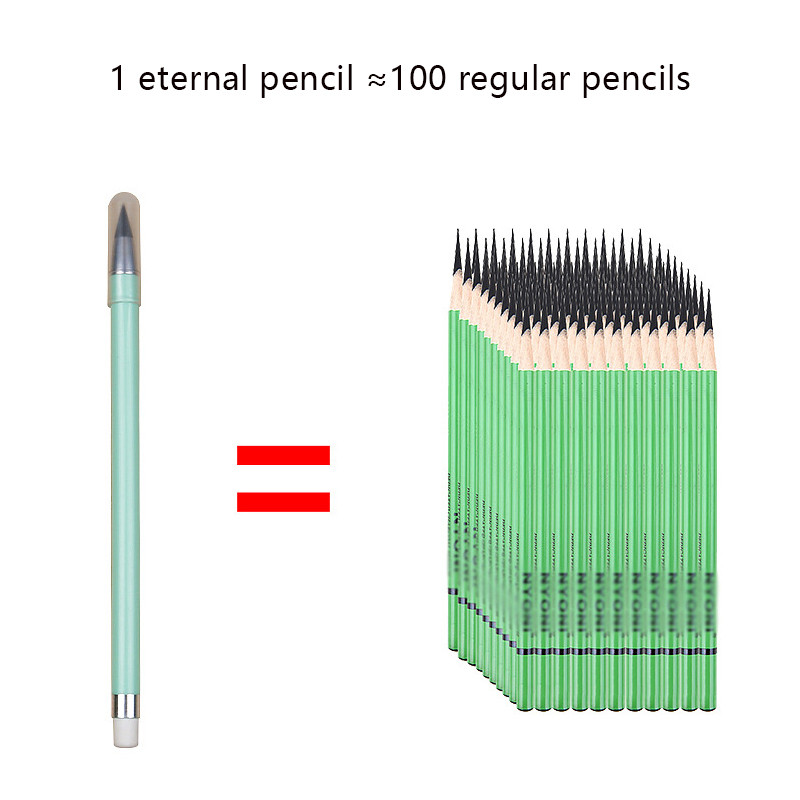 Set de creioane etern fără cerneală cu 3 vârfuri Scriere nelimitată, fără cerneală, stilou HB, instrument de pictură pentru schiță, rechizite de birou, cadou, articole de papetărie