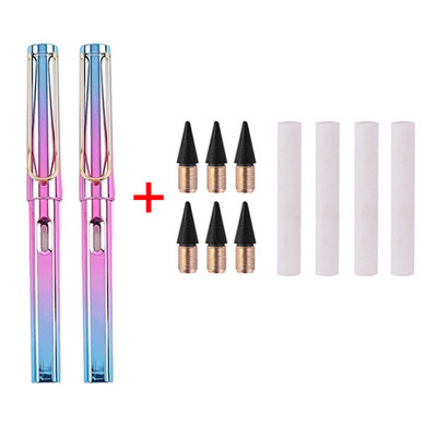 12 τμχ/Σετ Eternal Pencils No Sharpening Eternity Pencils No Ink Kawaii Unlimited Pens Προμήθειες τέχνης Σχολική γραφική ύλη Γόμα μύτης