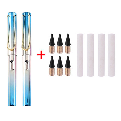 12 τμχ/Σετ Eternal Pencils No Sharpening Eternity Pencils No Ink Kawaii Unlimited Pens Προμήθειες τέχνης Σχολική γραφική ύλη Γόμα μύτης